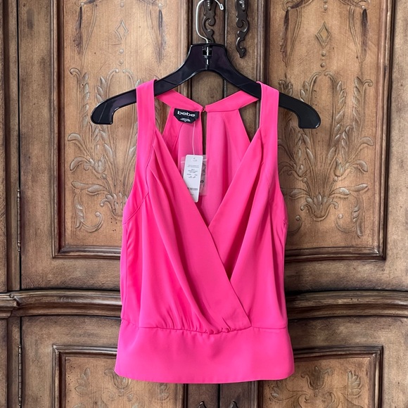 NWT Bebe Sleeveless Pink Top S - Picture 3 of 13
